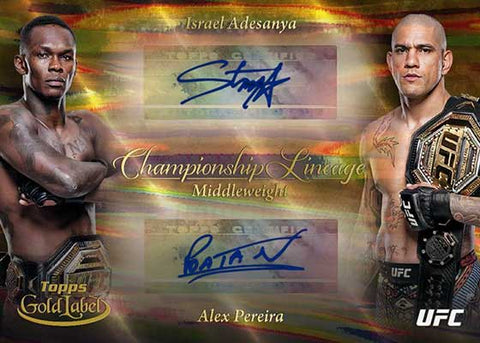 UFC 2024 TOPPS 2x GOLD LABEL + KNOCKOUT HOBBY [3 TOTAL BOXES] RANDOM WEIGHT CLASS 